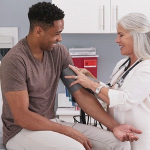 Man at the doctor’s office